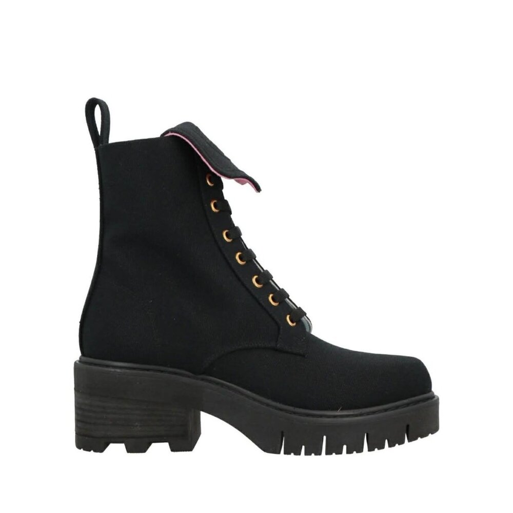 NIB $765 Chiara Ferragni Eyelike-Embroidered Boots Black Size 40